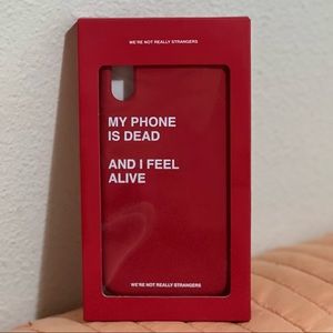 i phone xr we’re not really strangers case